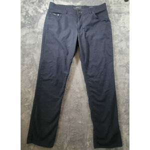 Brax Cooper Mens 34x31 Cotton Blend Straight Leg Pants Blue Regular Fit